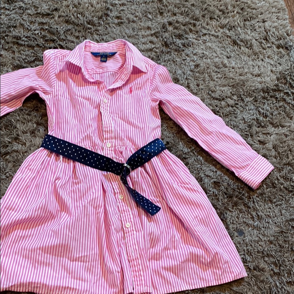 Classic Polo Ralph Lauren girls’ shirt dress in size 5